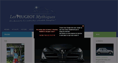 Desktop Screenshot of les-peugeot-mythique.com